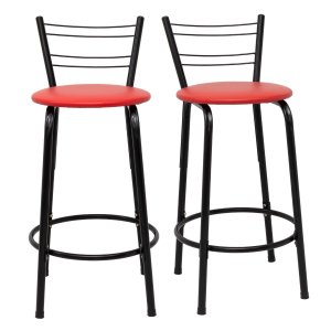 Kit 2 Banquetas para Bancada Flórida Preta 60cm Cozinha Gourmet Balcão Ilha Piscina Área de Lazer