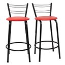 Ver imagem 1 de Kit 2 Banquetas para Bancada Flórida Preta 60cm Cozinha Gourmet Balcão Ilha Piscina Área de Lazer