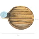 Ver imagem 3 de Kit 12 Tábuas Teca para Servir com Cabo Ramekin 30ml Churrasco Aperitivos Bar Zanline