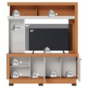 Ver imagem 4 de Estante Home Tv 50 Pol 2 Portas 161 Cm Valenca Freijo Off White Colibri