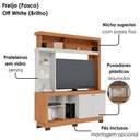 Ver imagem 6 de Estante Home Tv 50 Pol 2 Portas 161 Cm Valenca Freijo Off White Colibri