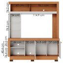 Ver imagem 5 de Estante Home Tv 50 Pol 2 Portas 161 Cm Valenca Freijo Off White Colibri