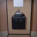 Ver imagem 4 de Gabinete Armário para Banheiro 50cm MDF com Cuba - Pompeia Preto