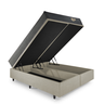 Cama Box com Baú King 193x203 com Colchão Adapto Molas Ensacadas Ecoflex Courino Linho - 8