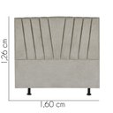 Ver imagem 3 de Cabeceira Estofada Queen 160CM Bélgica Linho Bege - D A DECOR D&A Decor