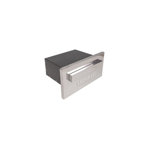 Caixa Correio Embutir Inox 20cm Profundidade Luxo