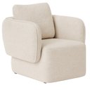 Ver imagem 1 de Poltrona Decorativa Sala de Estar Duna Bouclé Off White - Nexta Casa