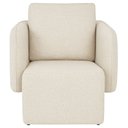 Ver imagem 4 de Poltrona Decorativa Sala de Estar Duna Bouclé Off White - Nexta Casa