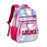 MOCHILA LULUCA ESCOLAR BOLSA DE COSTAS HOLOGRÁFICA ADOLESCENTE - 1