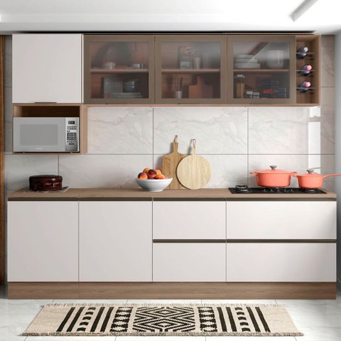 Composição Cozinha Modulada Etna com 7 Peças Poliman