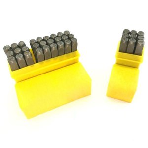 Kit Punção Marcador Numérico 08 Mm + Alfabeto 08 Mm