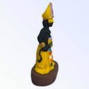 Ver imagem 2 de Escultura Orixá Oxumaré em Resina 10 cm