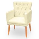 Ver imagem 1 de Poltrona Capitonê Clássica Confortável para Sala e Quarto Ana Suede