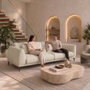Ver mais imagens de Sofá Living 4 Lugares com Almofadas 230cm Siena