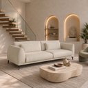 Ver imagem 1 de Sofá Living 4 Lugares com Almofadas 230cm Siena