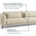 Ver imagem 4 de Sofá Living 4 Lugares com Almofadas 230cm Siena