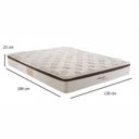 Ver imagem 2 de Cama Box Casal Molas Maxspring 138x188x25cm Edimburgo Branco Herval