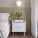 Ver imagem 2 de Mesa Cabeceira Yves Branco Fosco/champanhe