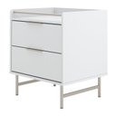 Ver imagem 1 de Mesa Cabeceira Yves Branco Fosco/champanhe