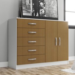 Cômoda 2 Portas 5 Gavetas  - 2