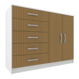 Cômoda 2 Portas 5 Gavetas  - 3