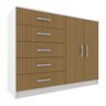 Cômoda 2 Portas 5 Gavetas  - 3