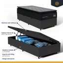 Ver imagem 3 de Cama Box Baú com Colchão de Espuma D45 Pillow Top Suport Prime Solteiro 88cm