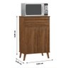Balcão Microondas Multiuso Cozinha Ipanema Canelato - 5