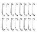 Ver imagem 1 de Alça de Apoio 30cm Barra Inox Kit 14 Unidades Idoso Cadeirante Deficiente Banheiro Box Corrimao Aces