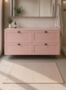 Ver imagem 1 de Gabinete para Banheiro com Tampo 160cm Retro MDF Rosa Milano - On Móveis