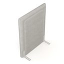 Ver imagem 4 de Cabeceira Cama Box Solteiro Alba 90cm com Frame Veludo Bege Claro - Desk Design