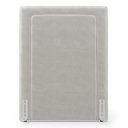Ver imagem 5 de Cabeceira Cama Box Solteiro Alba 90cm com Frame Veludo Bege Claro - Desk Design