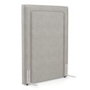 Ver imagem 2 de Cabeceira Cama Box Solteiro Alba 90cm com Frame Veludo Bege Claro - Desk Design