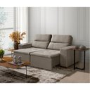 Ver imagem 1 de Sofá Modular 3 Lugares Búzios 195cm com Molas, Retrátil e Reclinável com Tecido Veludo Nobre Sofatec