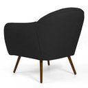 Ver imagem 3 de 02 Poltronas Nina Pés Palito Madeira C-465 Linho Chumbo Domi