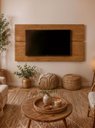 Ver imagem 1 de Painel para TV 180cm Retro MDF Freijó Dallas - On Móveis
