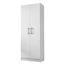 Ver imagem 1 de Armario Multiuso 2 Portas 4 Prateleiras Lavanda Kits Paraná Cor:branco White
