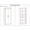 Armario Multiuso 2 Portas 4 Prateleiras Lavanda Kits Paraná Cor:branco White - 3