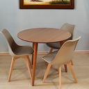 Ver imagem 3 de Mesa de Jantar Redonda Júlia de 80cm Freijó