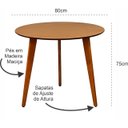 Ver imagem 4 de Mesa de Jantar Redonda Júlia de 80cm Freijó