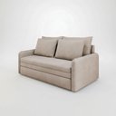 Ver imagem 2 de Sofá Cama 2 Lugares Retrátil Luven D28 4 Almofadas Soltas:Suede Bege Claro