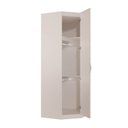 Ver imagem 5 de Guarda Roupa Planejado de Canto Obliquo 1 Porta Corino Hera CabeCasa MadeiraOriginals Off White