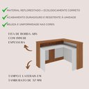 Ver imagem 7 de Balcão para Escritório para Atendimento/recepção Freijó/branco