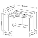 Ver imagem 3 de Balcão para Escritório para Atendimento/recepção Freijó/branco