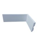 Ver imagem 1 de Rodapé de Poliestireno 7cm Liso Branco (7x1x240cm)
