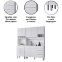 Ver imagem 4 de Kit de Cozinha 9 Portas 4 Gavetas com Nicho Vitorina Branco
