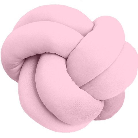 Almofada de nó Escandinavo Rosa Claro
