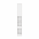 Ver imagem 3 de Módulo de Guarda Roupa Mesa de Cabeceira 1 Porta 1 Gaveta 100% MDF Cairo Branco/Neve