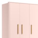 Ver imagem 6 de Guarda Roupa Infantil 3 Portas Slim Q Encanto Rosa - Qmovi