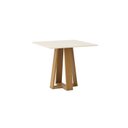 Ver imagem 2 de Mesa de Jantar 4 Lugares 90cm Tampo MDF Canto Reto Lisa